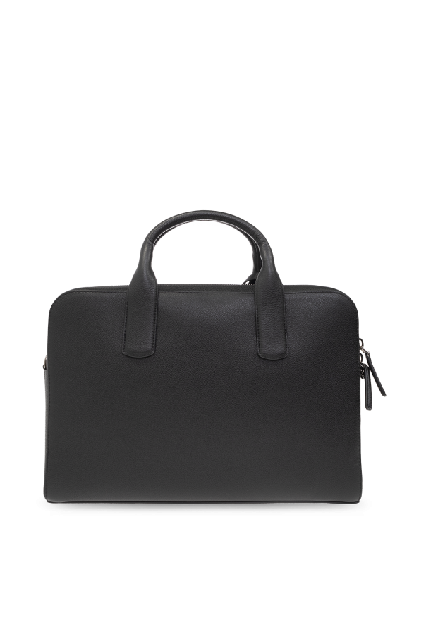 Armani leather briefcase best sale